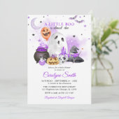 Little Boo Halloween Genderneutraal Baby shower Kaart (Staand voorkant)