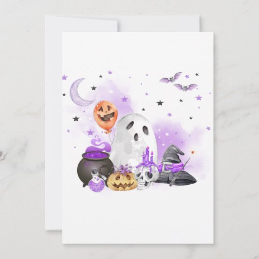 Little Boo Halloween Genderneutraal Baby shower Kaart (Achterkant)