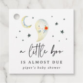 Little Boo Halloween Ghost Baby shower Bedankjes Labels (Voorkant)