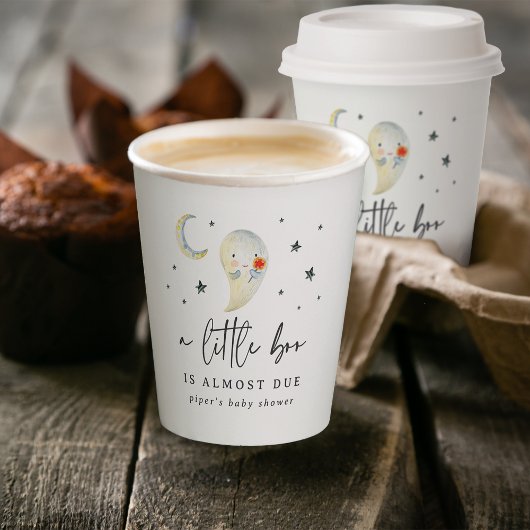 Little Boo Halloween Ghost Baby Shower Papieren Bekers