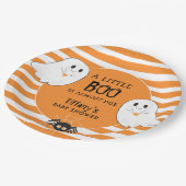Little Boo Halloween Ghost Baby shower Papieren Bordje (Gekanteld)