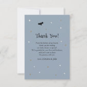 Little Boo Halloween Ghost Boy Baby shower Bedankkaart (Voorkant)