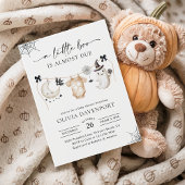 Little Boo Halloween Ghost Clothesline Baby shower Kaart