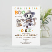 Little Boo Halloween Ghost Cowboy Alle leeftijden  Kaart (Staand voorkant)