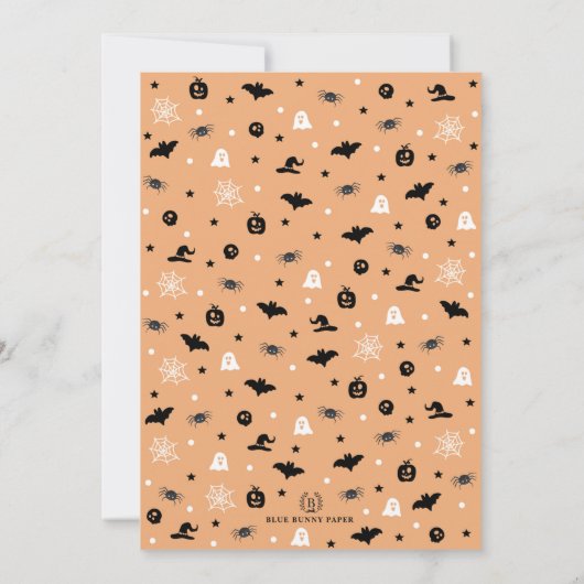 Little Boo Halloween Ghost Neutral Baby shower Kaart (Achterkant)