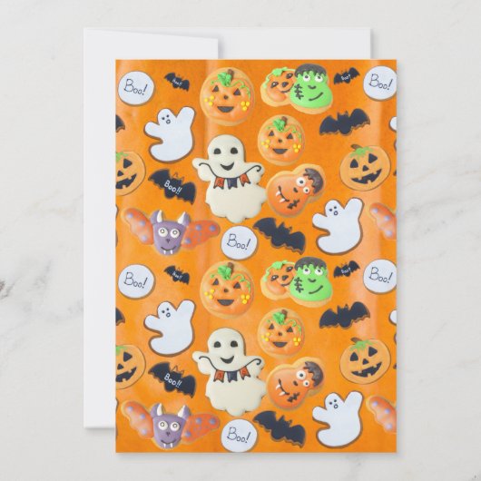 Little Boo Halloween Ghost Skater op elke leeftijd Kaart (Achterkant)