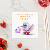 Little Boo Halloween Ghost Skater op elke leeftijd Servet (Insitu)