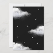 Little Boo Halloween Ghost Zwart Baby shower Kaart (Achterkant)