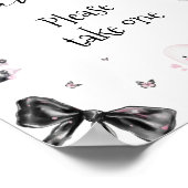 Little Boo Halloween Girl Baby shower Favorieten Poster (Hoek)