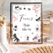 Little Boo Halloween Girl Baby shower Favorieten Poster