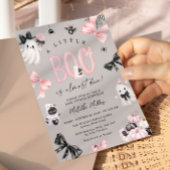 Little Boo Halloween Girl Baby shower Kaart