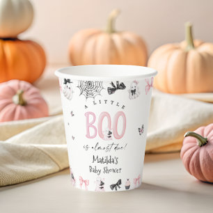 Little Boo Halloween Girl Baby shower Papieren Bekers