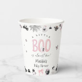 Little Boo Halloween Girl Baby shower Papieren Bekers (Achterkant)