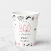 Little Boo Halloween Girl Baby shower Papieren Bekers (Voorkant)