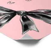 Little Boo Halloween Girl Baby shower Welkom Poster (Hoek)