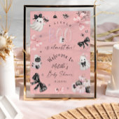 Little Boo Halloween Girl Baby shower Welkom Poster