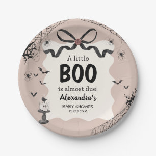 Little Boo Halloween Gothic Baby shower Papieren Bordje