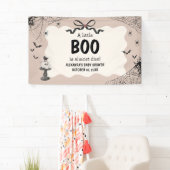 Little Boo Halloween Gothic Baby shower Spandoek (Insitu)