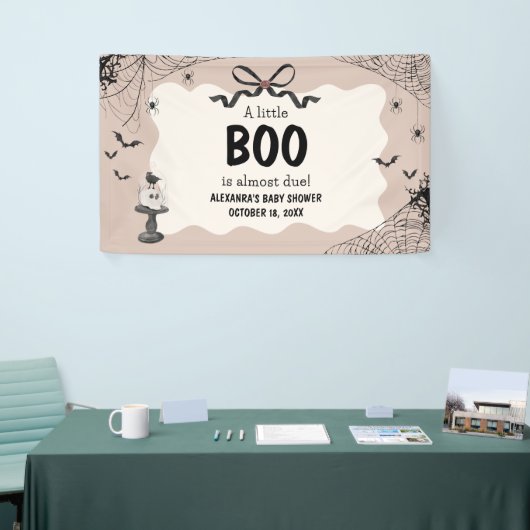 Little Boo Halloween Gothic Baby shower Spandoek (Beurs)
