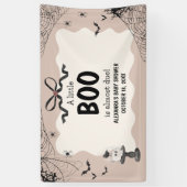 Little Boo Halloween Gothic Baby shower Spandoek (Verticaal)