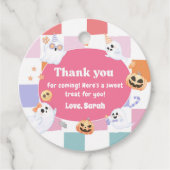 Little Boo Halloween Groovy Baby shower Party Bedankjes Labels (Voorkant)