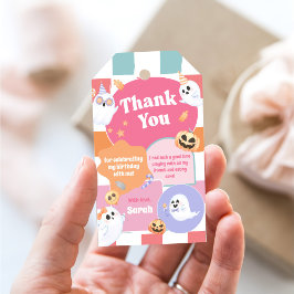 Little Boo Halloween Groovy Baby shower Party Cadeaulabel