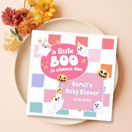 Little Boo Halloween Groovy Baby shower Party Servet