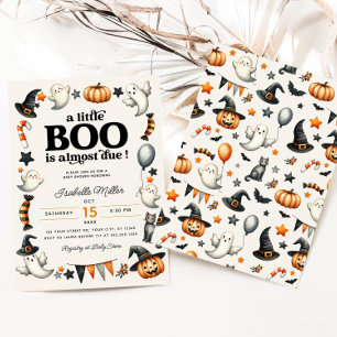 Little Boo Halloween Herfst pompoen Baby shower Kaart
