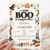 Little Boo Halloween Herfst pompoen Baby shower Kaart