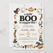 Little Boo Halloween Herfst pompoen Baby shower Kaart (Voorkant)