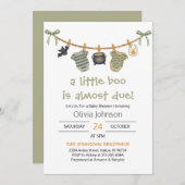 Little Boo Halloween Kleding Baby shower Kaart (Voorkant / Achterkant)