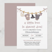 Little Boo Halloween Kleding Baby shower Kaart (Voorkant / Achterkant)