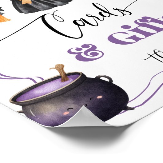 Little Boo Halloween Kleding kaarten en geschenken Poster (Hoek)