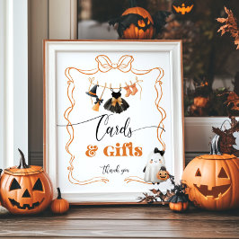 Little Boo Halloween Kleding kaarten en geschenken Poster