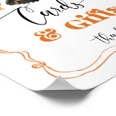 Little Boo Halloween Kleding kaarten en geschenken Poster (Hoek)