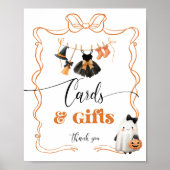 Little Boo Halloween Kleding kaarten en geschenken Poster (Voorkant)