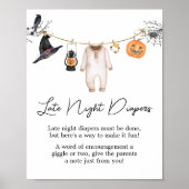 Little Boo Halloween Late Night Luiers Poster (Voorkant)
