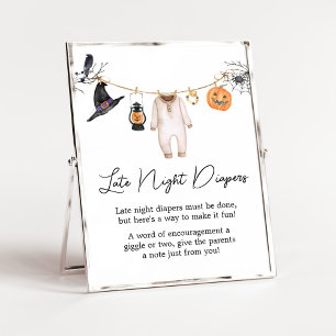 Little Boo Halloween Late Night Luiers Poster