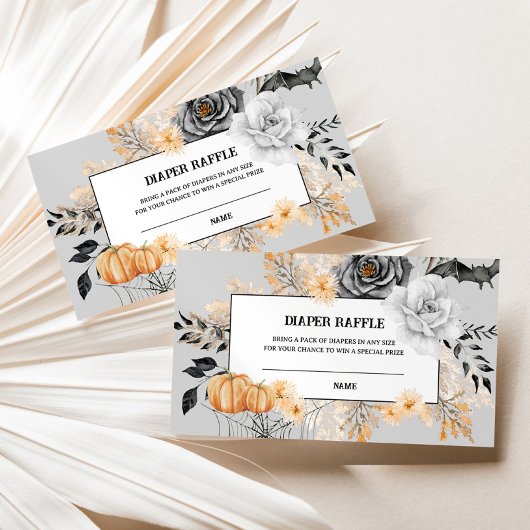 Little Boo Halloween Luier Raffle Enclosure Kaart