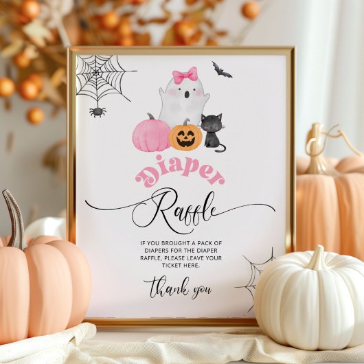 Little Boo Halloween Luierloterij Poster