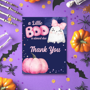 Little boo Halloween meisje baby shower dank u