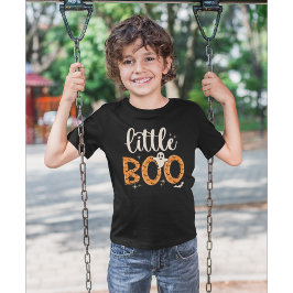 Little Boo Halloween Naranja lindo T-shirt