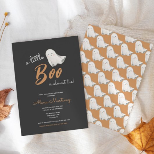 Little Boo Halloween Neutral Baby shower | Kaart