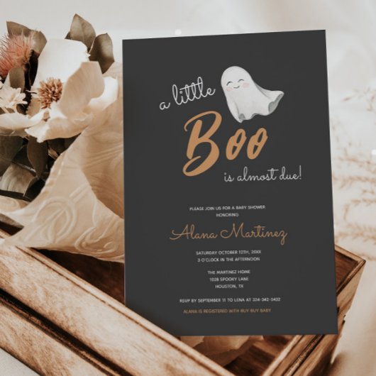 Little Boo Halloween Neutral Baby shower | Kaart