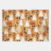 Little Boo Halloween Pattern Baby shower Inpakpapier Vel (Voorkant 2)