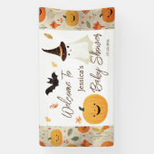 Little Boo Halloween Pattern Baby shower Spandoek (Verticaal)