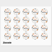 Little Boo Halloween Pompoen Baby shower Stickers (Vel)
