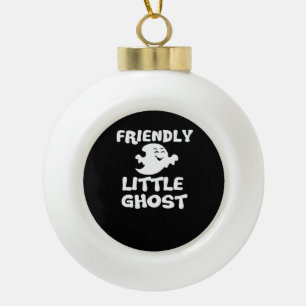 Little Boo Halloween Print Keramische Bal Ornament