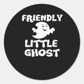 Little Boo Halloween Print  Ronde Sticker (Voorkant)