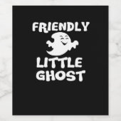 Little Boo Halloween Print  Wijn Etiket (Enkel label)